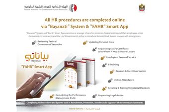 HR Transactions for Federal Government employees through ‘Bayanati’ Self-Service and “FAHR” Smart App 