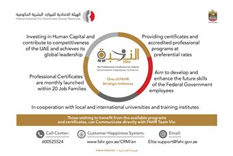  FAHR launches Professional Certificates Initiative  (Elite) for  Federal Government employees 