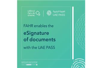 FAHR enables the eSignature of documents with the UAE PASS