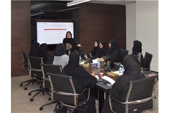  The Executive Office of Her Highness Sheikha Jawaher Bint Mohammed Al Qasimi is briefed on the Authority’s initiatives