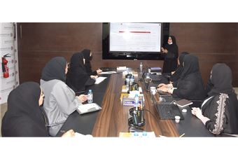  The Executive Office of Her Highness Sheikha Jawaher Bint Mohammed Al Qasimi is briefed on the Authority’s initiatives