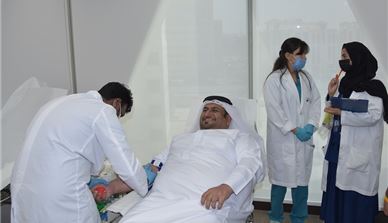الهيئة تطلق حملة داخلية للتبرع بالدم