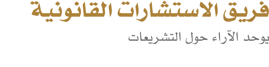 فريق الاستشارات القانونية يوحد الآراء حول التشريعات 