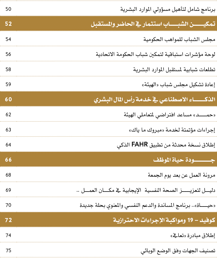 برنامج شامل لتأهيل مسؤولي الموارد البشرية,50,تمكيـــــــــن الشبـــــــاب استثمار في الحاضر والمستقبل,52,مجلس الشباب ...