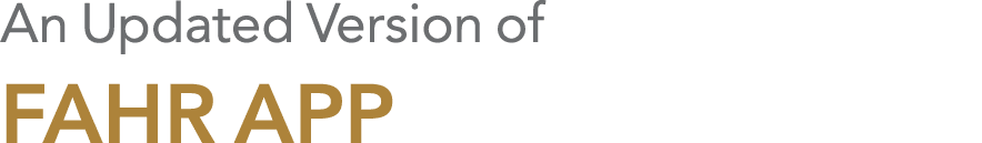 An Updated Version of FAHR APP 