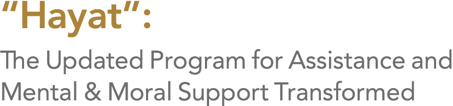 “Hayat”: The Updated Program for Assistance and Mental & Moral Support Transformed 