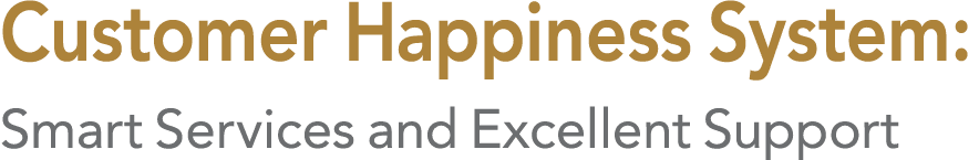 Customer Happiness System: Smart Services and Excellent Support 
