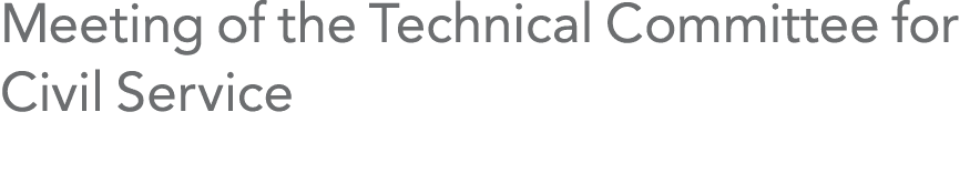 Meeting of the Technical Committee for Civil Service 