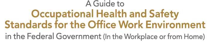 A Guide to Occupational Health and Safety Standards for the Office Work Environment in the Federal Government (In the   
