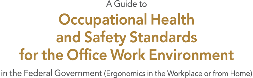 A Guide to Occupational Health and Safety Standards for the Office Work Environment in the Federal Government (Ergono   