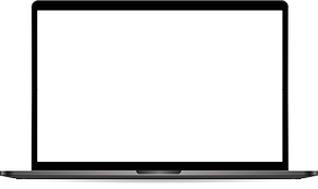 Blank laptop screen mockup illustration