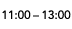 11:00   13:00